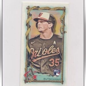 Adley Rutschman 2023 Topps Mini Baltimore Orioles Rookie RC Baseball Card